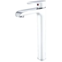 Смеситель для раковины Grocenberg GB3010WC хром/белый