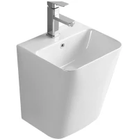 Раковина CeramaLux 500Q 38x34 см, подвесная, белый