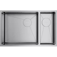 Кухонная мойка Omoikiri Taki 69-2-U/IF-IN-L Side 4997049 69,5x44 см, нержавеющая сталь