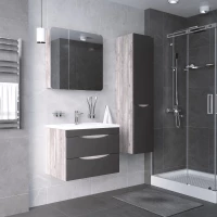 Комплект мебели бетон пайн/графит матовый 70,1 см Grossman Талис 107010 + 4627173210171 + 207006