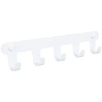 Планка с крючками Fixsen Practica FX-805W-5 для ванны, белый