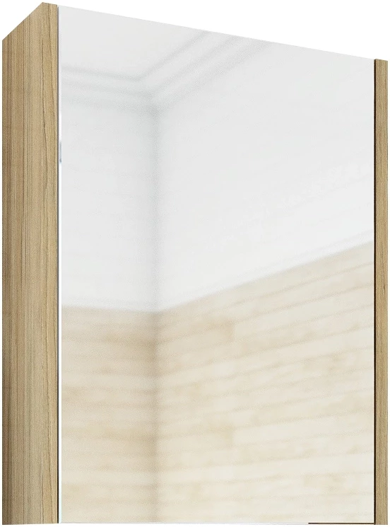 Зеркальный шкаф 54,8х72 см швейцарский вяз L Sanflor Ларго H0000000039 - фото 1