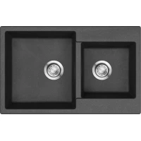 Кухонная мойка Emar Quartz EMQ-2800.Q 80x50 см, оникс