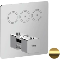 Термостат для ванны Remer Absolute AU99D3KBBG встраиваемый, золотой матовый