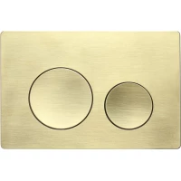 Кнопка смыва Veconi Flush V2 FLV2-G для инсталляции, золотой матовый