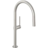 Смеситель для кухни Kludi Reef 50851N575 с выдвижным изливом, никель матовый