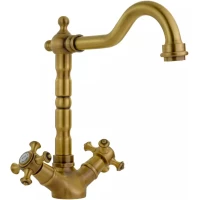 Смеситель для раковины Migliore Prestige 31615 с донным клапаном, бронза