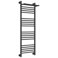 Полотенцесушитель водяной 1200x400 темный титан муар Сунержа Богема с полкой+ 15-0223-1240