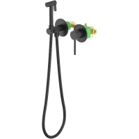 Гигиенический душ Timo Saona 2339/03SM со смесителем, черный матовый