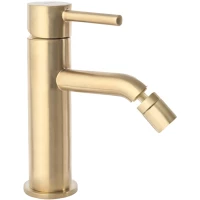 Смеситель для биде Rea Lungo REA-B4702 без донного клапана, золотой матовый