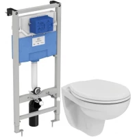 Комплект подвесной унитаз K881201 + система инсталляции R020467 Ideal Standard Prosys Eurovit K881201PT15