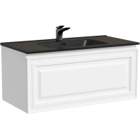 Тумба под раковину Sancos Very VR90W 89 см, подвесная, белый матовый