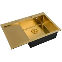 Кухонная мойка Zorg SZR-7851-R BRONZE 78x51 см, бронза