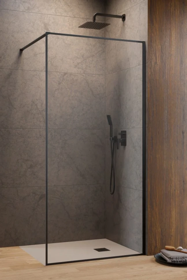

Душевая перегородка Radaway Modo F Brushed GunMetal II 140 10409144-92-01 профиль оружейная сталь матовый, стекло прозрачное