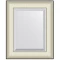 Зеркало 44x54 см белая кожа с хромом Evoform Exclusive BY 7448 - 1