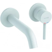 Смеситель для раковины Kludi Bozz 382445376S встраиваемый, без донного клапана, белый матовый