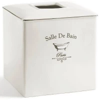 Бокс для салфеток Kassatex Salle De Bain SDB-TH-W 