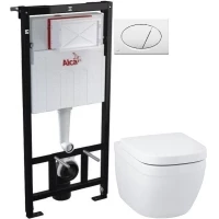 Комплект подвесной унитаз Grohe Euro Ceramic 39328000 + 39330001 + система инсталляции AlcaPlast AM101/11203:1RUSSETM70