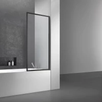 Шторка для ванны 70 см Vincea VSB-41700CLB прозрачное