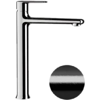 Смеситель для раковины Remer Vanity V11LCFP без донного клапана, черный хром матовый