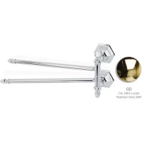 Полотенцедержатель Stil Haus Marte MA16(16) 43 см, поворотный, двойной, золотой