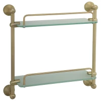 Полка стеклянная 32,5 см Veragio Gialetta Bronzo VR.GIL-6412.BR