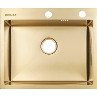 Кухонная мойка ORINZA ORS.600.505.GOLD 60x50,5 см, золотой