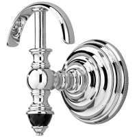 Крючок Devon&Devon Black Diamond BLKD522CR для ванны, хром/черный