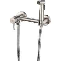 Гигиенический душ РМС SUS129-5-2 со смесителем, нержавеющая сталь