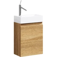 Тумба под раковину Aqwella Leon-MP Ln-MP.01.04/DS 40,2 см R, подвесная, дуб сонома