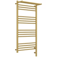 Полотенцесушитель электрический 1000x500 золотой матовый МЭМ правый Сунержа Богема с полкой 3.0 032-5807-1050