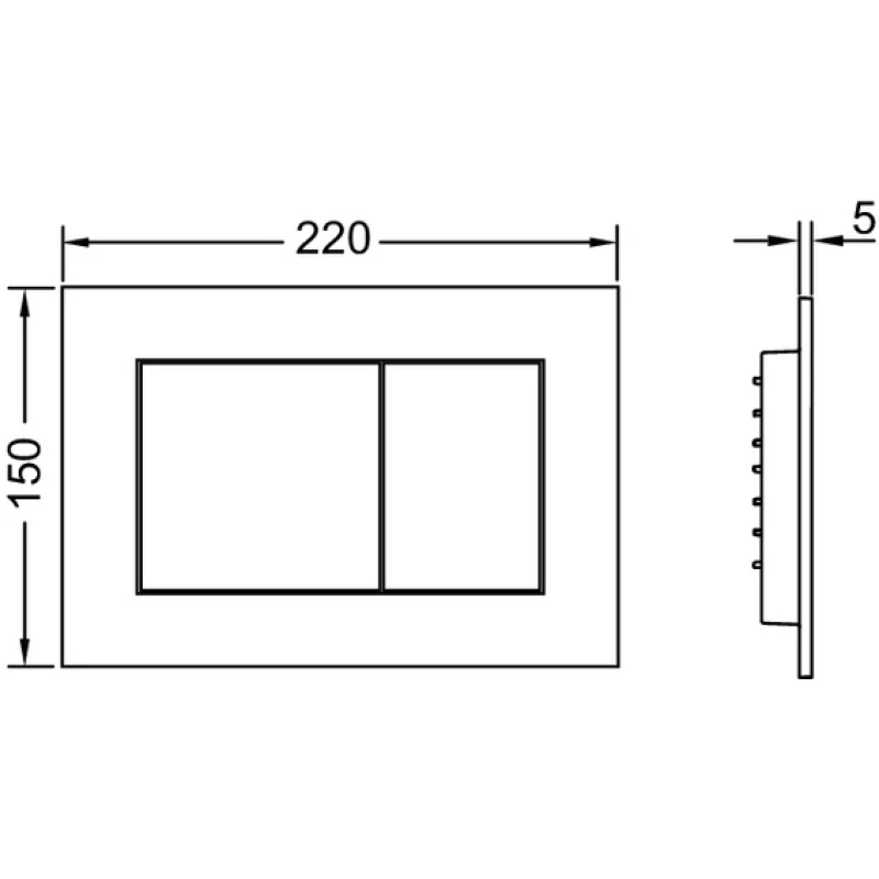 Комплект подвесной унитаз Bogner BR-2041 + система инсталляции Tece 9400413