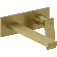Смеситель для раковины Kludi Decus 54245N075 встраиваемый, без донного клапана, золотой матовый