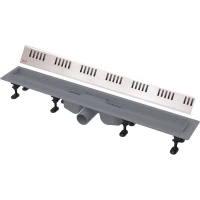Душевой трап (лоток) AlcaPlast APZ12 Dream APZ12-950 + DREAM-950M 94,4 см, с решеткой, перфорированный, нержавеющая сталь