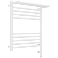 Полотенцесушитель электрический 600x500 белый матовый МЭМ правый Сунержа Богема с полкой 3.0 30-5807-6050