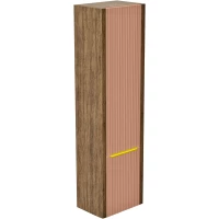 Пенал ЗОВ Валенсия PVL подвесной R, дуб медовый/бежево-розовый матовый