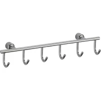 Планка с крючками Savol S-005256 для ванны, хром