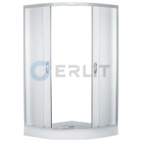 Душевой уголок с поддоном 80x80x195 см Erlit Comfort ER0508-C3 матовое стекло