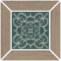 Вставка Kerama Marazzi Тровазо наборный бежевый тёмный матовый 13x13 ID158 