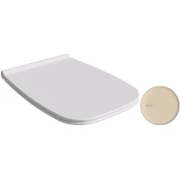 Сиденье для унитаза Alice Nur MC3344S с микролифтом, песочный матовый