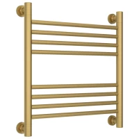 Полотенцесушитель водяной 500x500 перемычка выгнутая золотой матовый Сунержа Богема+ 032-0221-5050