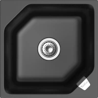 Кухонная мойка Rivelato Locus LS-50 nero 50x50 см, черный