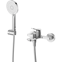 Смеситель для ванны BelBagno Unique UNIQUE-VASM-CRM с душевым гарнитуром, хром