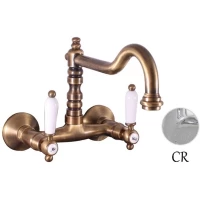 Смеситель для раковины без донного клапана Rav Slezak Morava Retro MK502.5/28