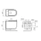 Комплект подвесной унитаз Art&Max Bianchi AM9311CHR/SC + система инсталляции Jacob Delafon E5504-NF + E4316-CP - 5