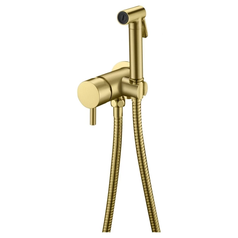 Гигиенический душ Boheme Uno 467-MG со смесителем, золотой матовый