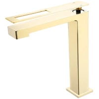 Смеситель для раковины Boheme Q 142-GG золотой