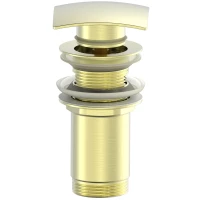 Донный клапан для раковины Wonzon & Woghand WW-88SS08-BG без перелива, золотой матовый