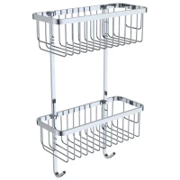 Полка для ванной Kaiser KH-5280 30 см, двойная, хром