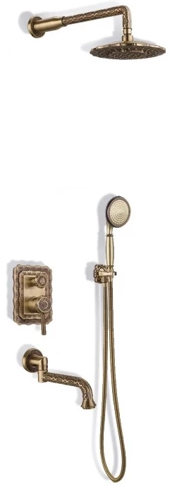 Набор для душа Bronze De Luxe Windsor 10137DF кольцо для полотенец bronze de luxe windsor k25004